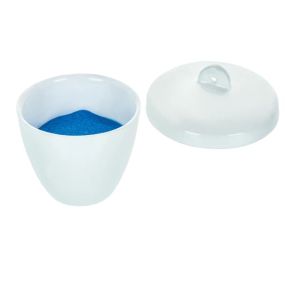 Crucible 50ml., Porcelain with lid, Tall (Pack of 10)