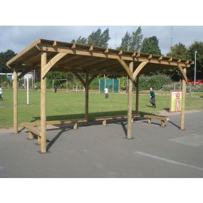 Wooden Roof Pergola - 4000mm x 4000mm | Creative Activity