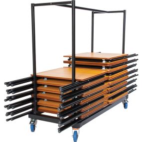 Folding Exam Desk Trolley - Holds 40 Desks Flat | Creative Activity
