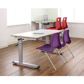 Access Height Adjustable Desk 1200 X 600mm MDF Edge | Creative Activity