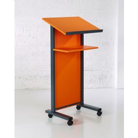 Coloured Panel Front Lectern Orange | Creative Activity