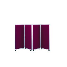 Concertina Mobile Room Divider H1500mm 4 Panel | Creative Activity