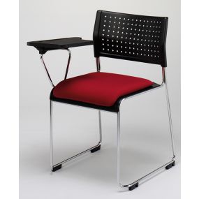 Kraft Sled Frame Upholstered Seat Chair with Writing Tablet | Creative Activity