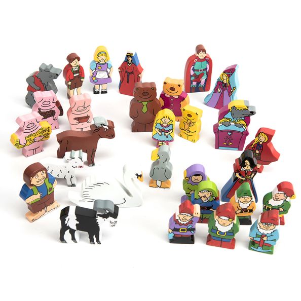 Wooden Small World Fairy Tale Characters 29pk | Creative Activity