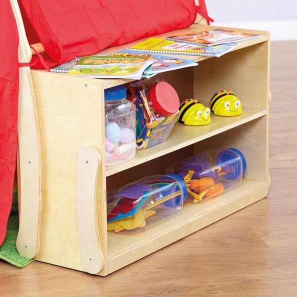 Wooden Framed Playtent with Book Storage | Creative Activity