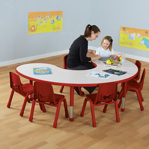 Valencia Height Adjustable Table Vivid Green | Creative Activity