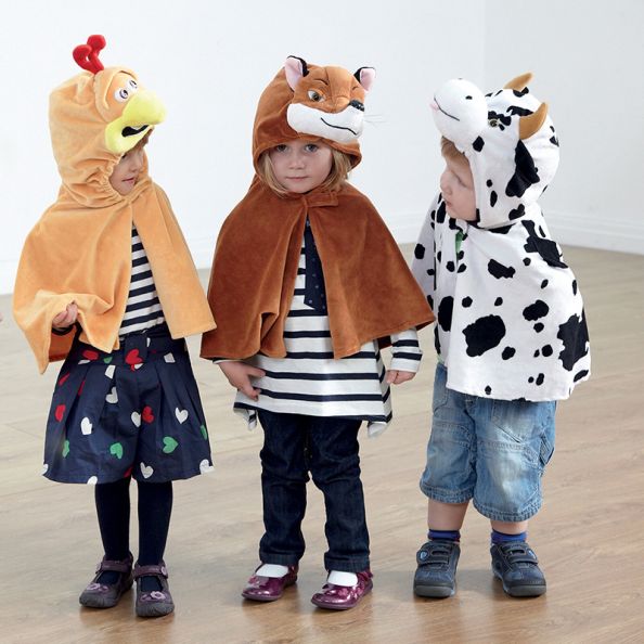 Role Play Dressing Up Animal Capes 4pk | Creative Activity