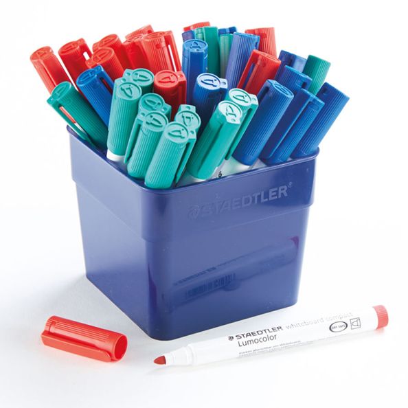 StaedtlerÂ® Drywipe Markers 36pk Multicoloured | Creative Activity