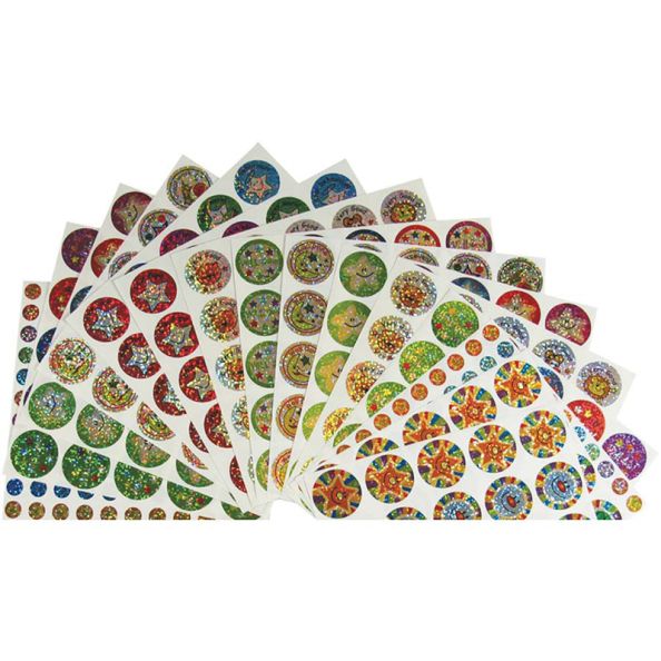 Assorted Sparkly Praise Stickers | Creative Activity