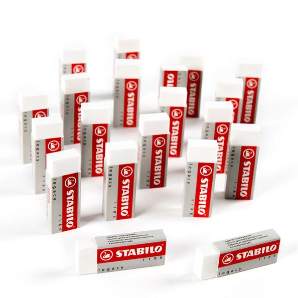 STABILO White Erasers 20pk | Creative Activity