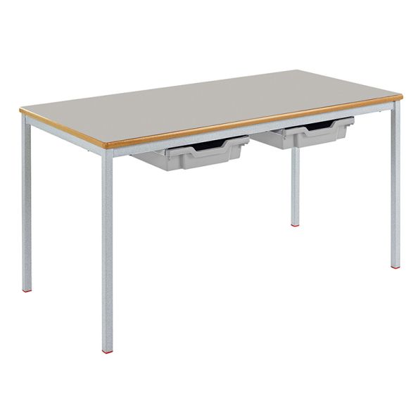 Rect Tray Table L110cm H64cm Grey Top Red Edge Green | Creative Activity