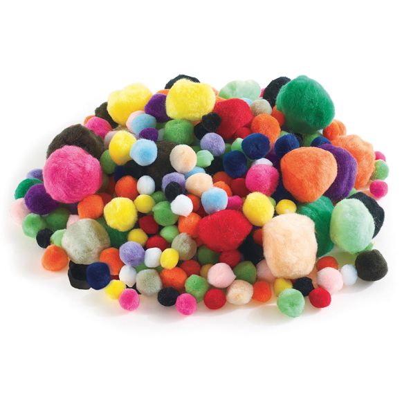 Colourful Assorted Pom Poms | Creative Activity