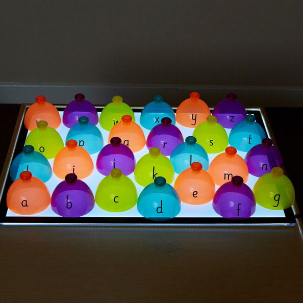 Lightbox Acrylic Sorting Domes Number Sorting Domes 1-20 | Creative Activity