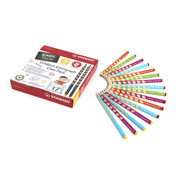 STABILO EASYgraph HB Graphite Pencils Mixed 48pk | Creative Activity