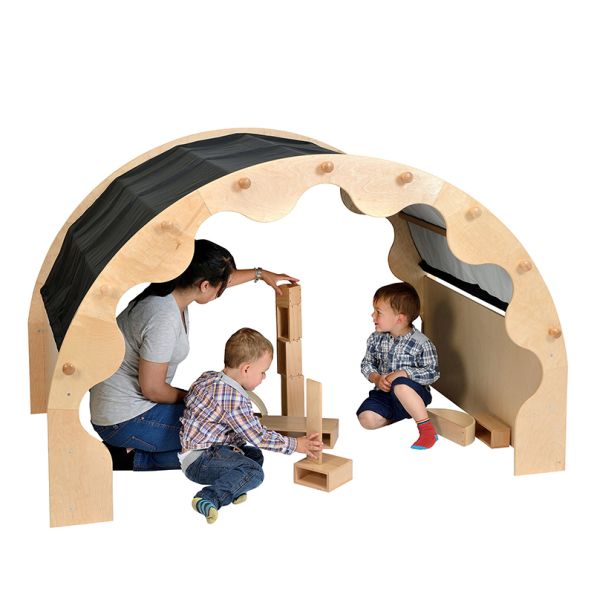 Play Pod Den Black No Curtains | Creative Activity
