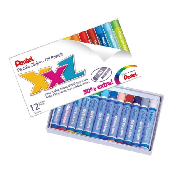 Pentel Large Oil Pastels Assorted | Creative Activity