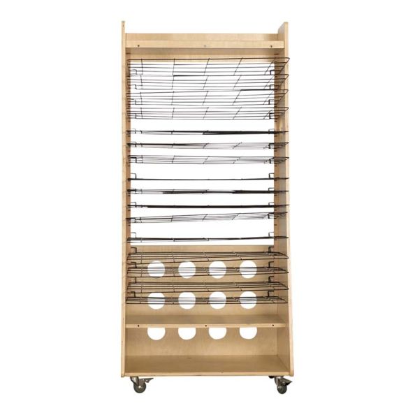 Easy Access Wooden Drying Rack Art Station | Creative Activity