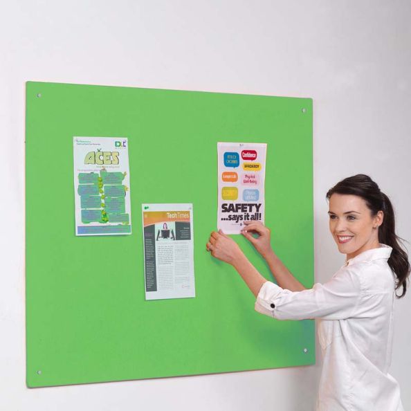 Accents Unframed Noticeboard Light Green H1200 x W1500mm | Creative Activity
