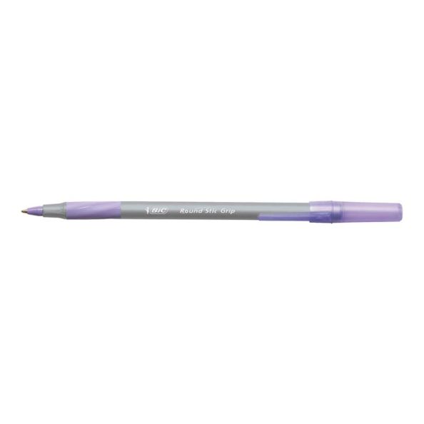 Bic Purple Round Stic Grip Ballpoint Pens 40pk | Creative Activity
