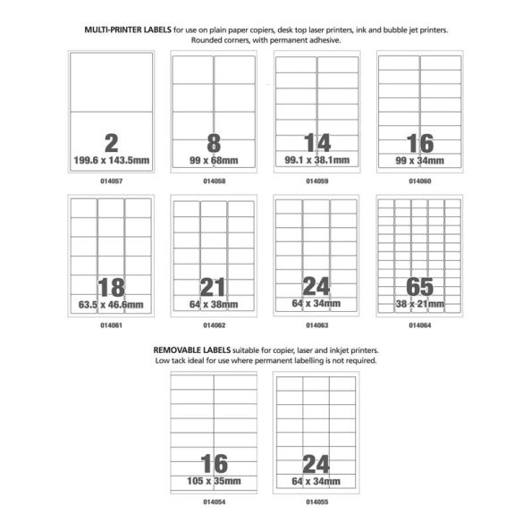 Avery QuickPEEL Laser Address Labels FSC H34xW64mm 100pk | Creative Activity