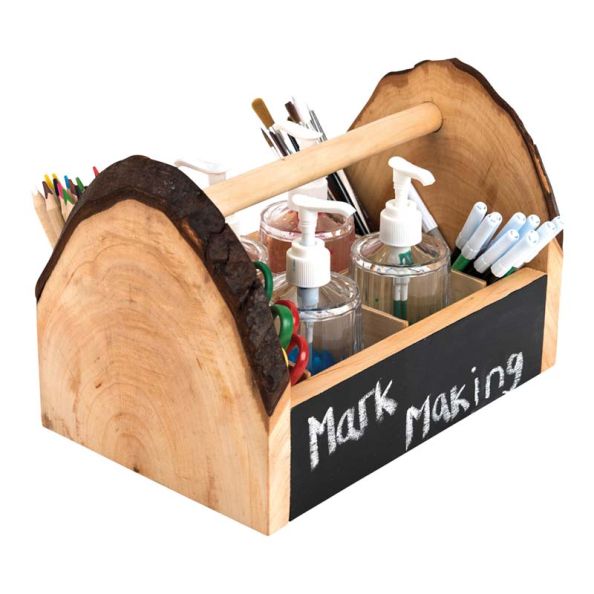 Wooden Table Top Art Storage Caddy H20 x W20 x D30cm | Creative Activity