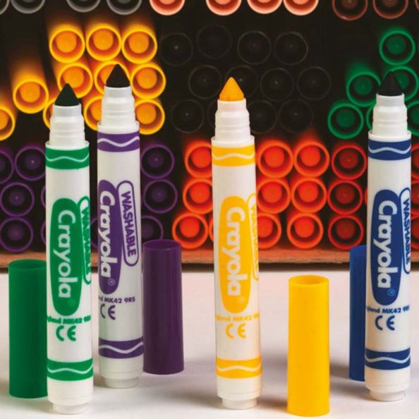 Crayola Washable Colouring Pens Assorted 144pk | Creative Activity