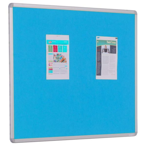 Accents Framed Noticeboard H1200 x W1200mm Blue | Creative Activity