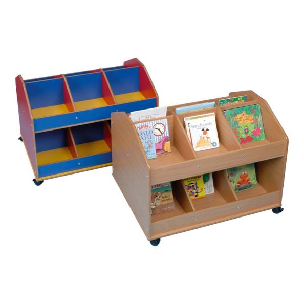 Double Sided Mobile Classroom Storage Organiser Beech | Creative Activity