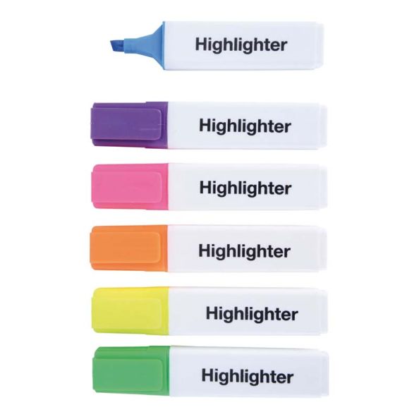 Budget Essentials Highlighters 6pk | Creative Activity