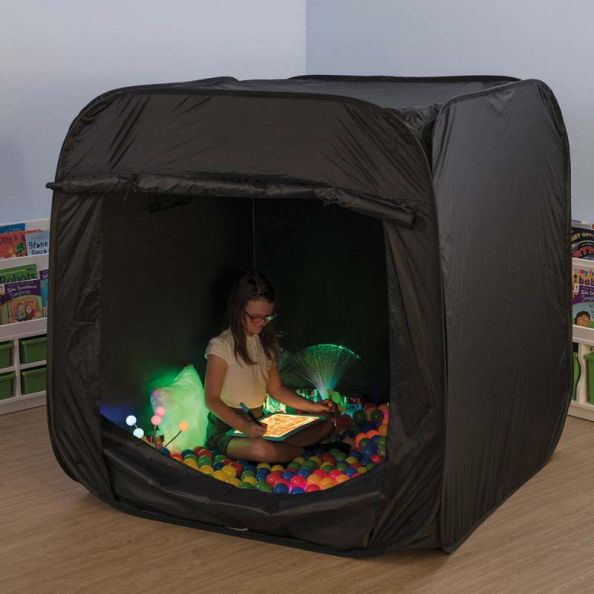 Pop-Up Sensory Space Black | Creative Activity