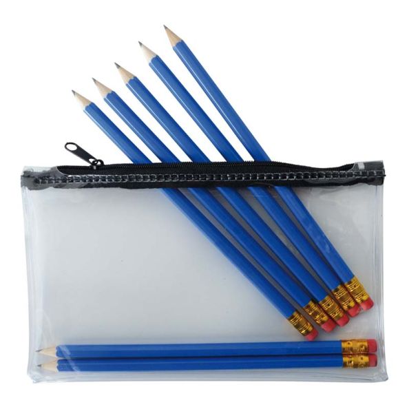 Clear PVC Pencil Case 12pk H140 x W200mm | Creative Activity