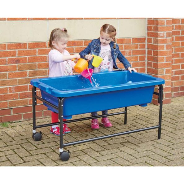 Sand and Water Play Tables Blue/Translucent 2pk H40cm