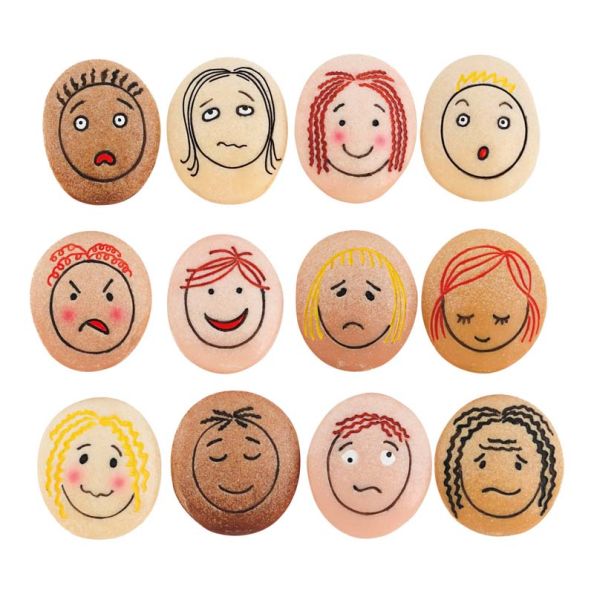 Emotion Pebbles 12pk | Creative Activity