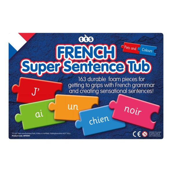 French Objects And Colours Foam Sentence Building Pieces | Creative Activity