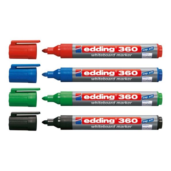 edding360 Board Marker Colours Bullet Tip 100pk | Creative Activity