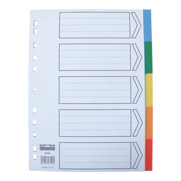 EASTLIGHT A4 A-Z Plastic Index Dividers | Creative Activity