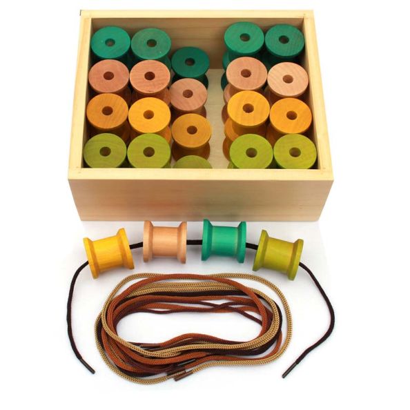 Wooden Threading Cotton Reels | Creative Activity