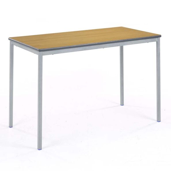 FullyWelded Rect Table Beech Blue Edge H71 x W55 x L110cm | Creative Activity