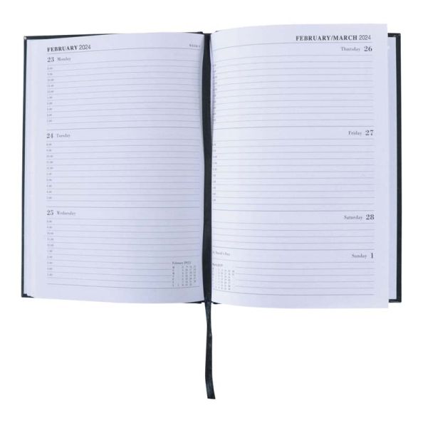 Academic Year Diary Black 23/24 A5 Week to View | Creative Activity
