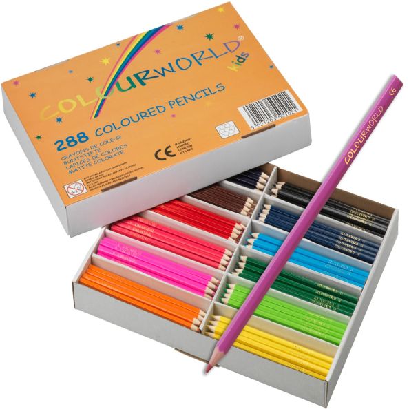 Everyday Value Colouring Pencils Classpack 288 with Gratnells Tray | Creative Activity
