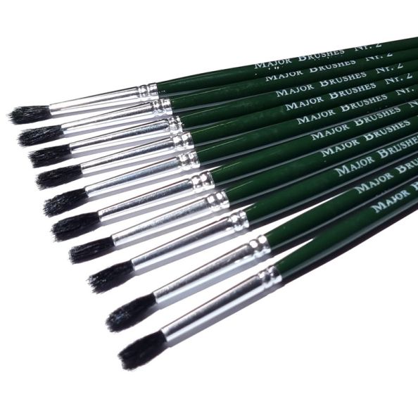 Watercolour/Imitation Squirrel Brushes Size 2 - pack of 10