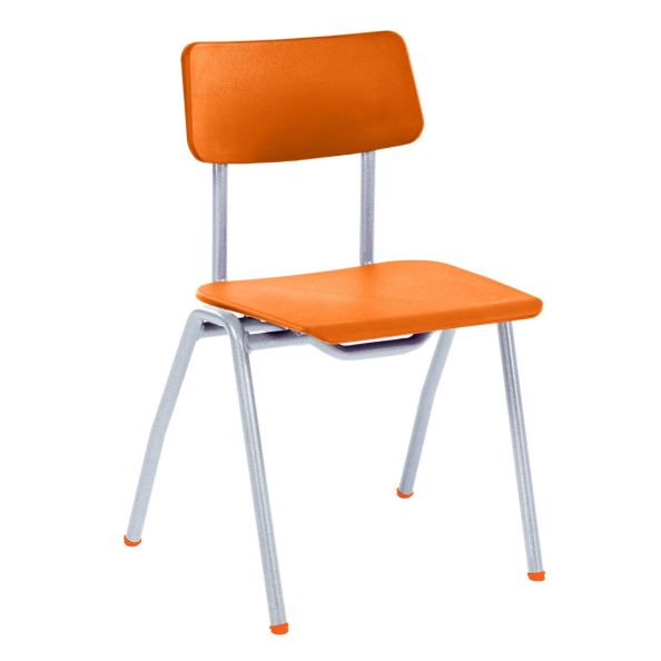 BS Classroom Chair Seat Height 350mm Orange