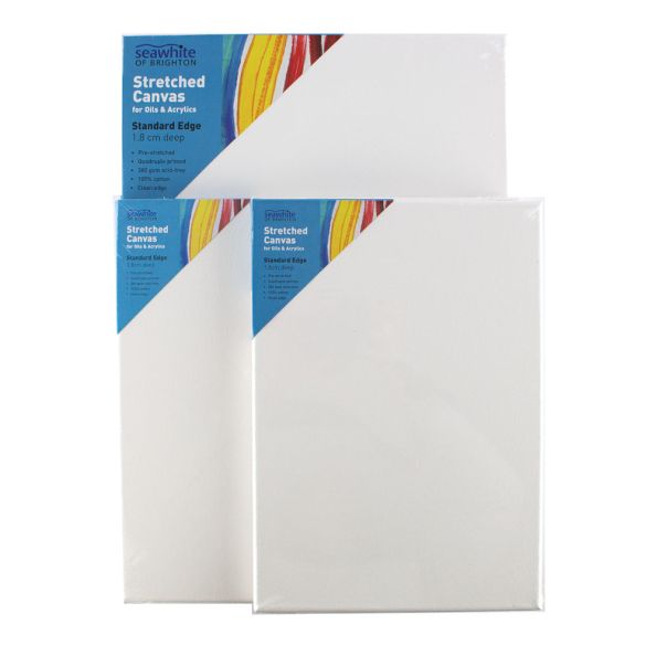 A2 Stretched Canvas 1.8cm deep Box of 5 (42 x 59.4cm) | Creative Activity