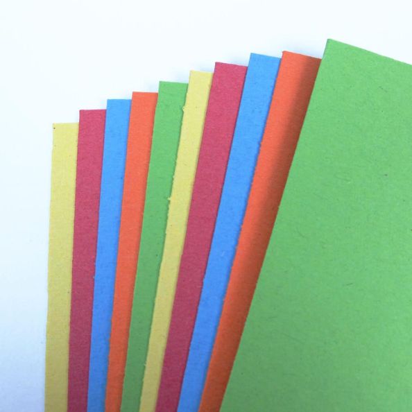 A2+ Recycled Coloured Card 300gsm 100 sheet assorted pack | Creative Activity