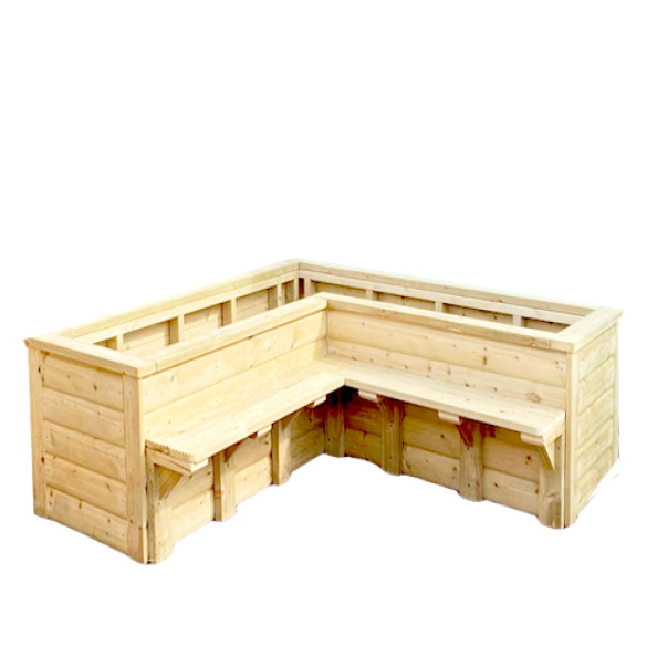 Corner Planter & Bench