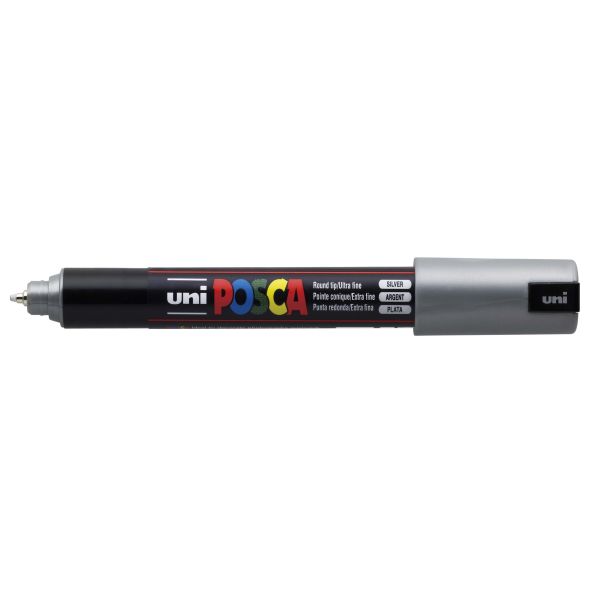 Posca Marker 1MR Ultra Fine 0.7mm tip Silver | Creative Activity