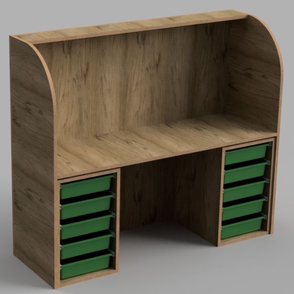 ASD Elegance Workstation c/w Tray System Size 2 - 590mm | Creative Activity