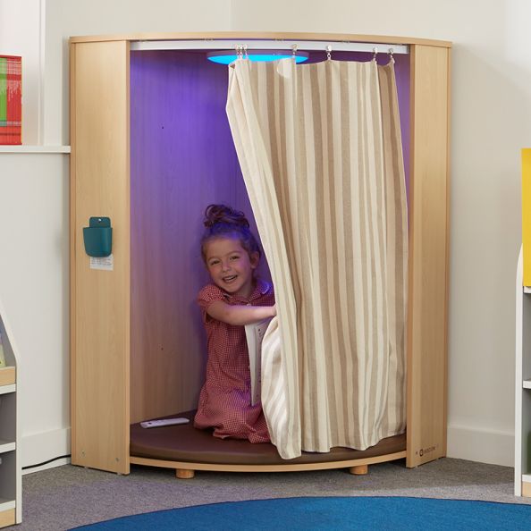 LED Sensory Corner Cabinet