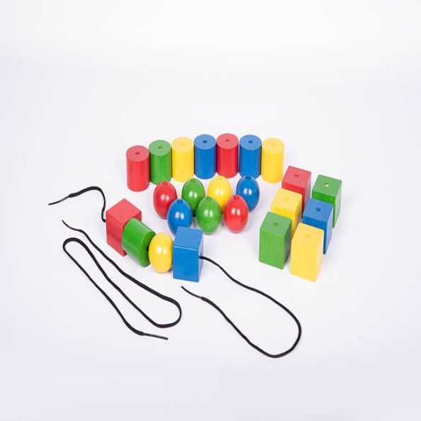 Giant Wooden Lacing Beads  | Creative Activity