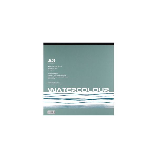 A3 Watercolour Pad glued 15 sheets 350gsm | Creative Activity